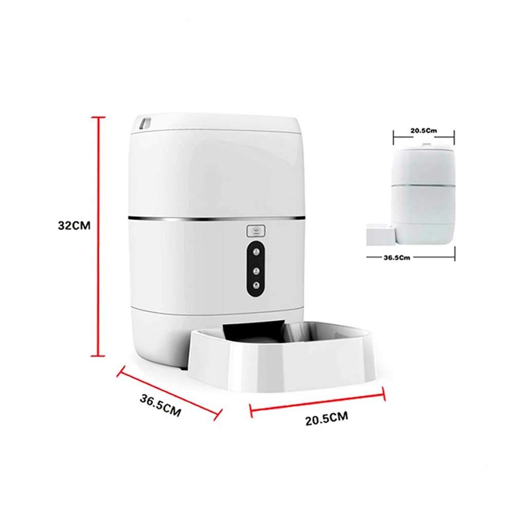 Comedero automático PNI MyPet PT033PF para Mascotas, WiFi, 3 litros, programable Desde la aplicación dedicada Tuya Smart
