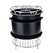 Produktbild kongnijiwa 5pcs / Set Air Fryer Pizza Pan Bratspieß Rack-Kuchen Barrel Metallhalter-Silikonmatte Zubehör-Kit