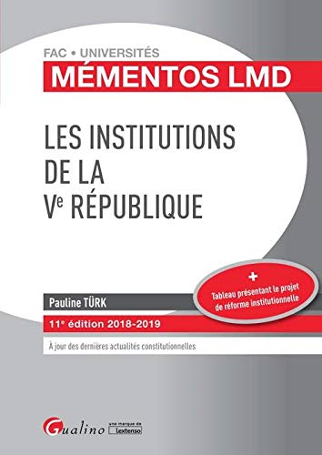 Télécharger Les institutions de la Ve République PDF Ebook En Ligne