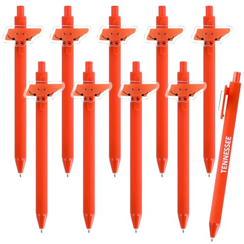 Sayglossy 12 Pcs Tennessee Ballpoint Pens Tennessee Gifts Bulk Orange Souvenir College Gift Sports Team Award Party Favor for Greeting Teacher Fans Sports Lovers Volunteer