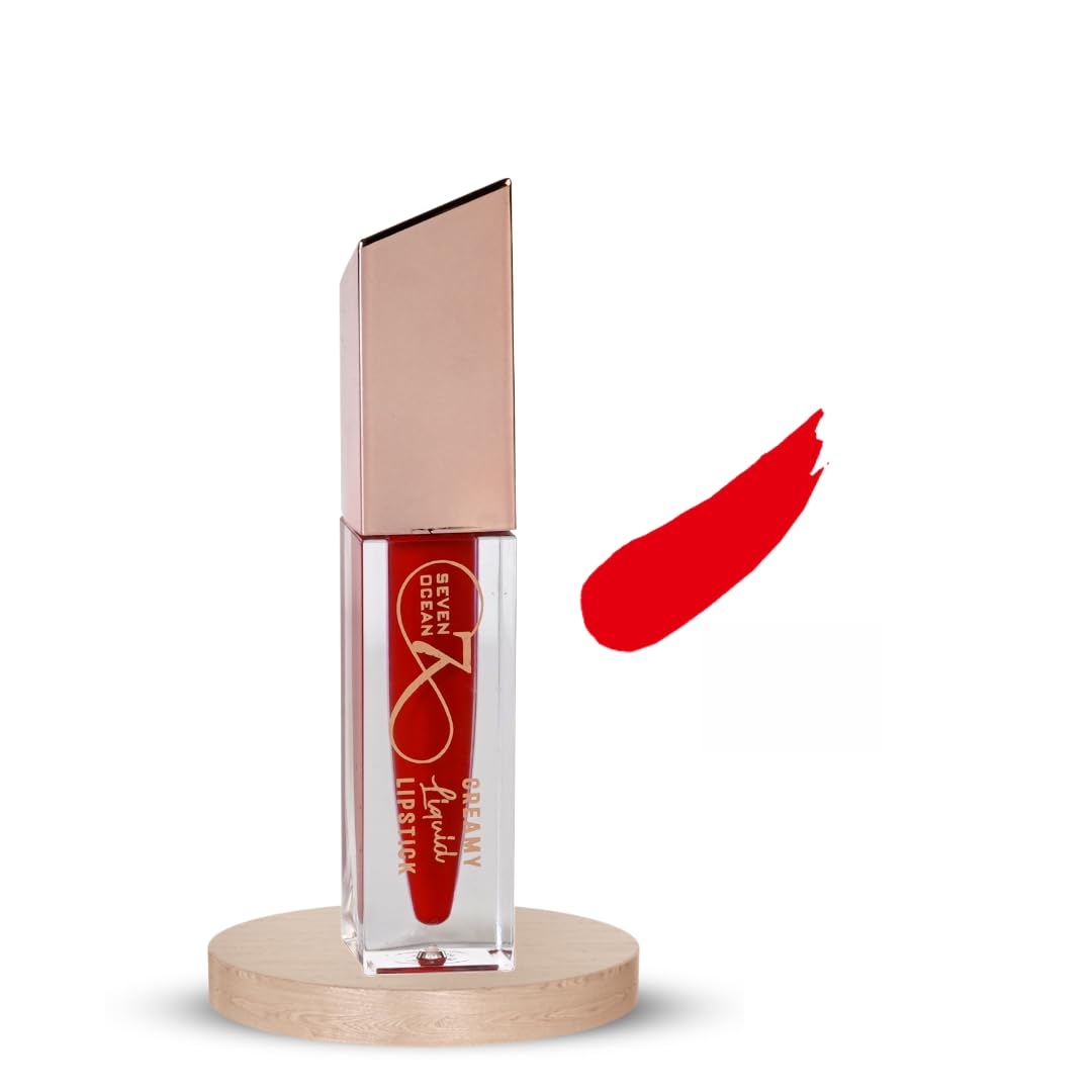 Seven Ocean Creamy Mattify Liquid Lipstick- Red Twilight