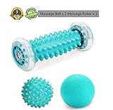 🦶🏻3-Teiliges Set - Das 3-teilige Massage-Set enthält eine Fußmassagerolle und einen 2-teiligen, stacheligen Ball.