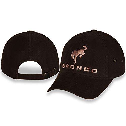 New Ford Bronco Dark Brown Unstructured Washed Canvas Cap/Hat with Adjustable Closure