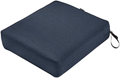 Classic Accessories Montlake Patio Fade Safe Seat Cushion, Heather Indigo 23" Wx25 Dx5 T
