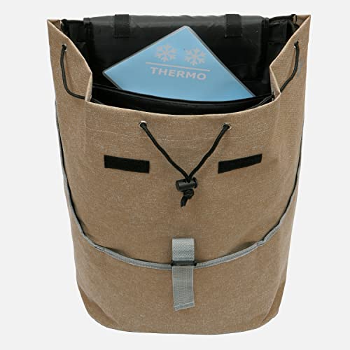 ANDERSEN Einkaufstrolley - Scala Shopper Plus Mikkel beige 37 L Einkaufsroller, Rucksack, Thermo, vielseitig, Aluminium, klappbar, leicht, Räder abnehmbar – Bild 3