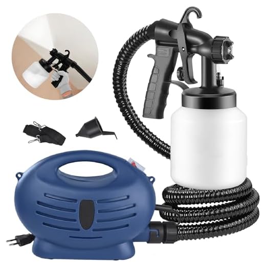 HOLTTER Pistola Eletrica de Pintura Pistola Pulverizadora Profissional de Tinta Máquina de Pintar Parede Compressor Tinta Portátil 650W Mangueira Espiral Pistola de Pintura com Acessórios (220, Volts)