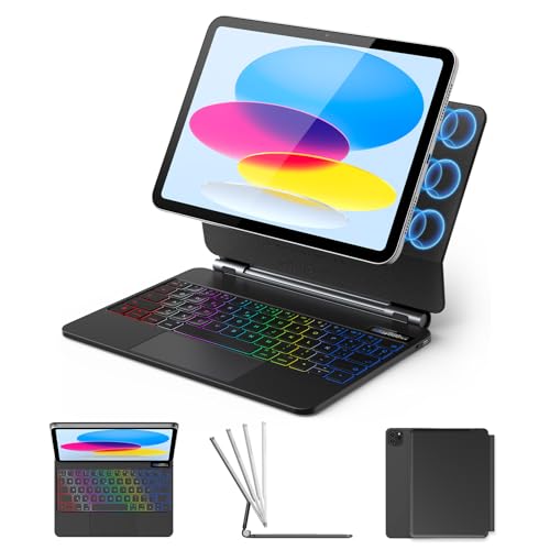 KBCASE Magic Keyboard iPad para Air 11'' M4 /M3/ Air 6/5/4 Gen y iPad Pro 11 4/3/2/1 Gen, Teclado iPad Air 11