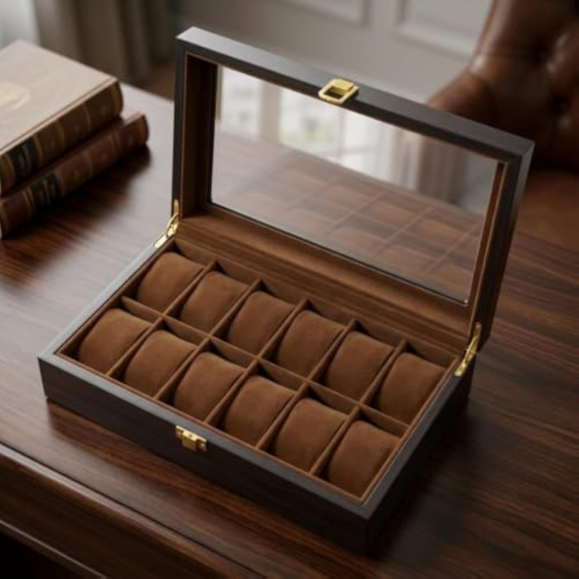Clear Watch Display Box with Matte Finish for Collectors