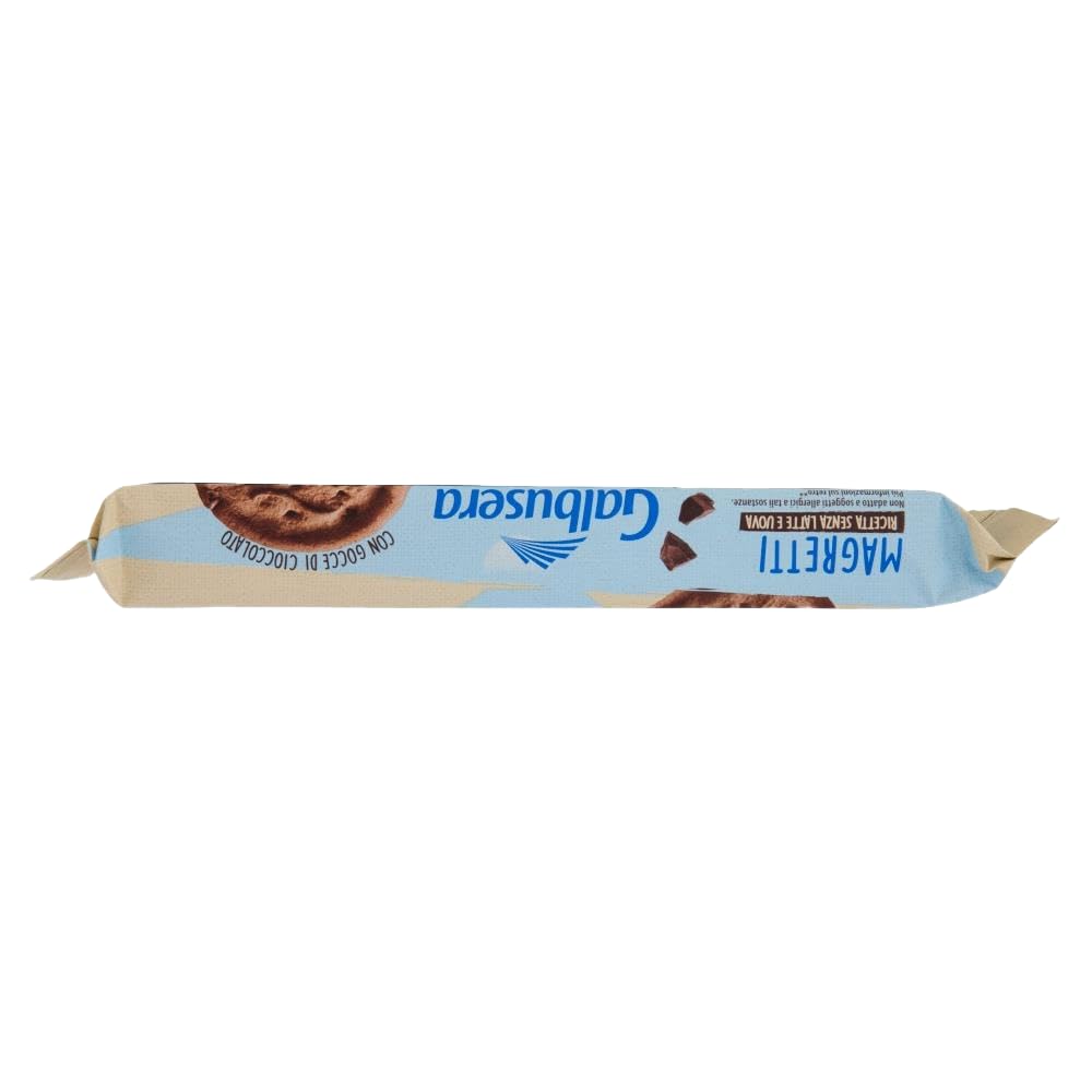 8X Galbusera Magretti Biscotti Frollini con Cacao e Gocce di Cioccolato Senza Latte e Uova 260g