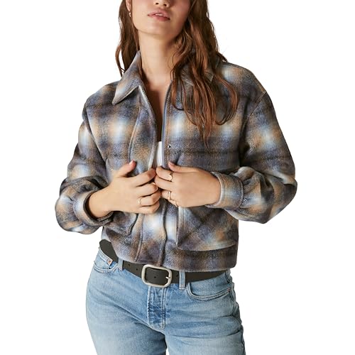 Lucky Brand Women's Cropped Plaid Jacket4