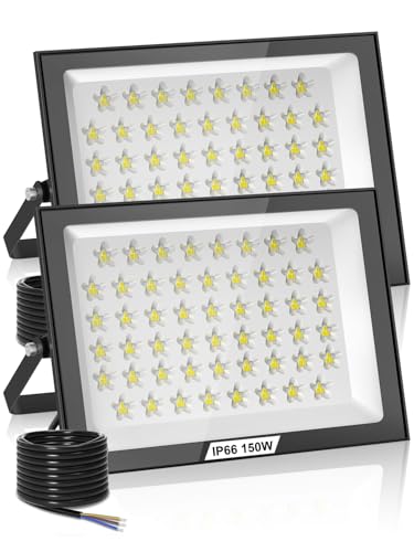 Projecteur LED Exterieur 150W 2 Pièces,15000LM Super Lumineux Spot LED