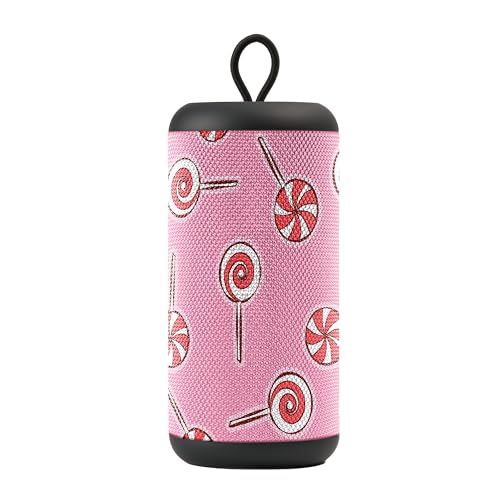 Music Sound - VERTICAL - Cassa Speaker Bluetooth - 5 WATT - Wireless - Play Time 4 Ore - Bluetooth 5.0 - Rosa