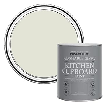 Rust-Oleum Beige Kitchen Cupboard Paint in Gloss Finish - Portland Stone 750ml