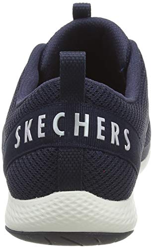 Skechers Lolow, Sneaker Donna, Blu (Navy Mesh/Hot