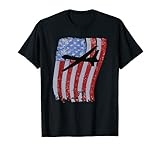 MQ-9 Reaper Drone Plane Distressed T-shirt US Flag