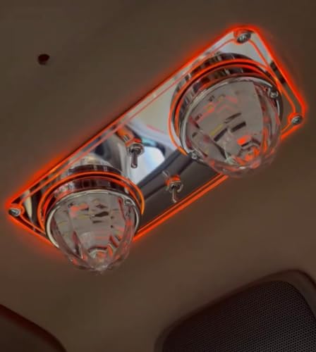 Luces LED azules estilo marco para Peterbilt 389 379 miniatura 2
