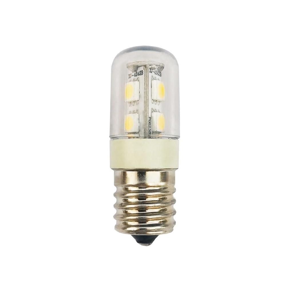 Illuminazione KJXP, Confezione da 50 lampadine LED a mais AC220V T18S 1W E12/E14/E17 for frigorifero(Cold white,E17)
