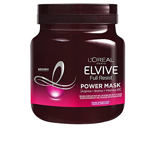 L'Oréal Paris Elvive Full Resist Mascarilla Fortificante Multi-usos Power Mask, Para Pelos Frágiles, Banana, 680 Mililitro
