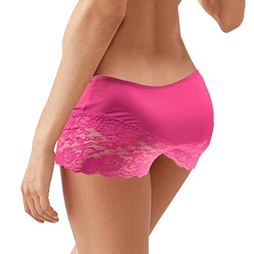 Men's Lace Briefs Sissy Pouch Underwear Breathable Stretch Panties Large Hip Wrap with Translucent Thighs4