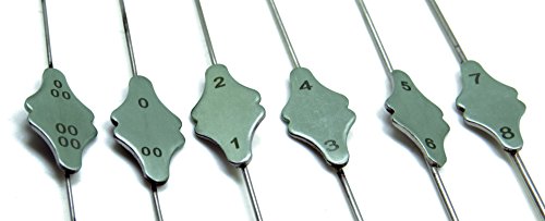 6 Pcs Bowman Lacrimal Probe 6" Surgical Dental Ent 0000-000, 00-0, 1-2, 3-4, 5-6, 7-8 Instruments #TOP2