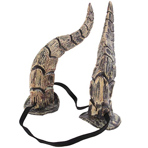 TOYANDONA Halloween Horn Headband, Sheep Horns Headband Goat Devil Demon Horns for Halloween Costume Cosplay Photo Props