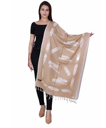 Image of KTI Winter Acrylic Colorful Printed Soft Stylish Stole for Women (MULTICOLOUR)