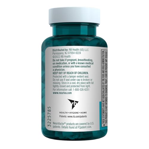 NEURIVA Plus Brain Supplement for Memory, Focus & Concentration + Cognitive Function with Clinically Tested Nootropics Phosphatidylserine and Neurofactor, VIT B6 & B12, 30 Count Capsules (2 Pack) - Thumbnail 5