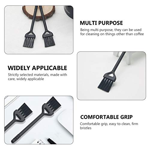 PIXNOR Mini escova de limpeza, 20 peças de plástico para moedor de café, escova de barbear, acessóri