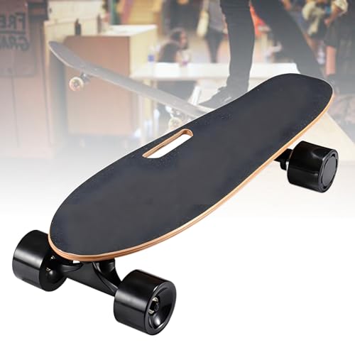 ExoticaBlend Longboard Électrique avec Télécommande, Moteur-Roue de 350 W, Vitesse Maximale de 22 Km/h, Autonomie de 8 Km, 3 Vitesses Réglables, Charge...