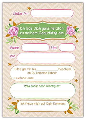 Lot de 12 cartons d'invitation pour 7e anniversaire d'enfant avec 12 enveloppes et 12 sachets Motif chat naturel - Image 5