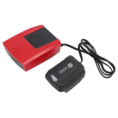 Jeffergarden Calentador de Espacio con Batería de Iones de Litio, Ventilador de Refrigeración con Termostato Eléctrico Pequeño y Silencioso Portátil con Puerto USB Ligero, para Dormitorio de