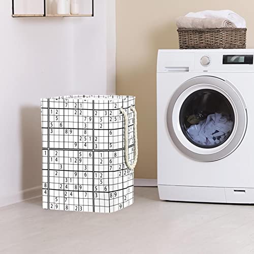 Panier à linge imperméable pliable avec poignée design Sudoku - 3