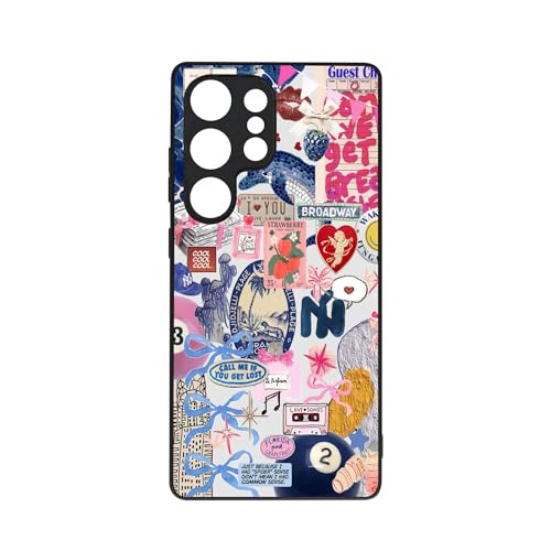 qizjio Collage Trendy Phone Case Shockproof Protective Coquette Aesthetic Phone Cover for Samsung Galaxy S25 Ultra