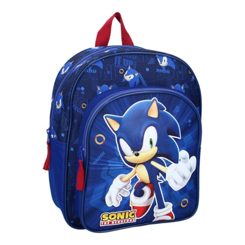 mybagstory | Sonic Sac à Dos Enfant Garçon | Cartable Scolaire Bleu Collection Still Unstoppable...