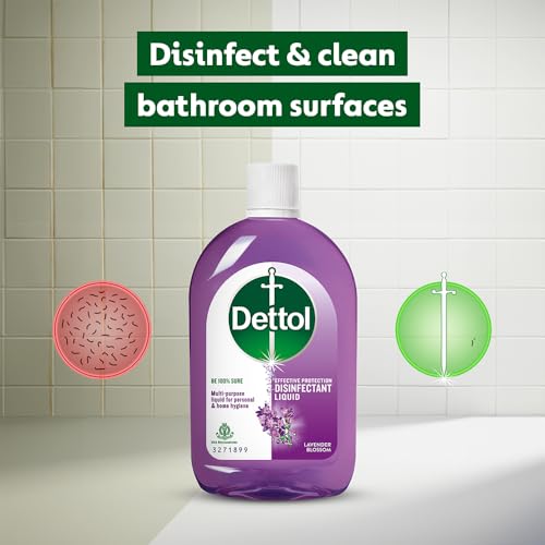 Image of Dettol Liquid Disinfectant for Floor Cleaner, Surface Disinfection, Personal Hygiene (Lavender Blossom, 550ml)