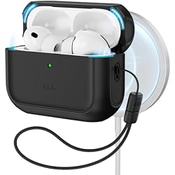 ESR for AirPods Pro 3 Case, Compatible with MagSafes, Black | Compatible with AirPods Pro Case 3rd Generation (2025), Full Drop Protection Cover with Lanyard, Orbit Hybrid Series