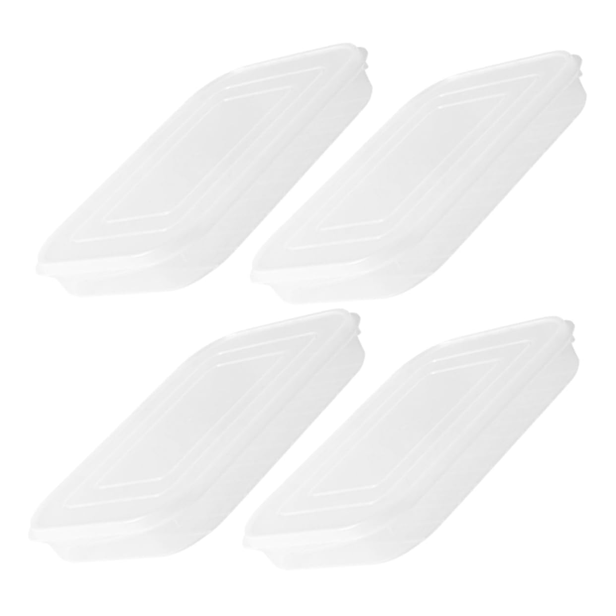 4pezzi Contenitore Per Bacon e Altri Alimenti Freschi Da Scatole Di Conservazione Per Frigorifero Per Pesce e Di Mare Leggero e Riutilizzabile Organizzatore Per Cucina
