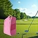 Aosekaa Golf Shoe Bag Sports Storage Bags with Ventilation Lightweight Travel Shoes Bag Carrier for Outdoor Workouts Gym Football, Pink
