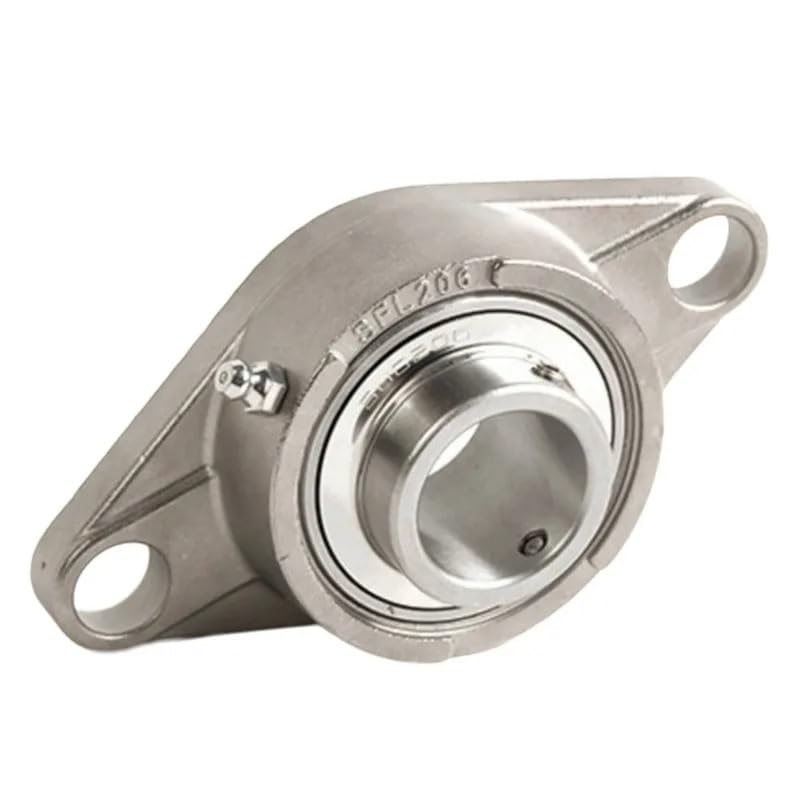 1 pieza SUCFL206 304 Rodamiento esférico exterior de acero inoxidable con inserto base correa diamante