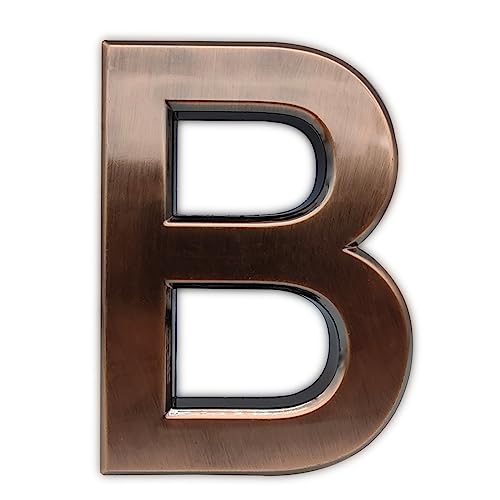 3.9 Inch House letters-1PC Self-Adhesive Letter for Apartment/Hotel/Door/Mail Box/Waterproof Brass/Letter B