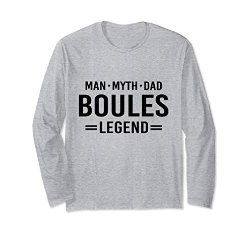 Man Myth Legend Dad Boules Manga Larga