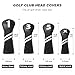 Golf Club Covers,4pcs Golf Head Covers for Woods and Driver Fairway Hybrids for Golf Clubs Women Men