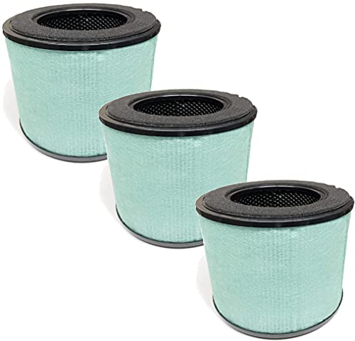 Nispira BS-08 3-in-1 HEPA Air Filter Replacement Compatible with Partu BS-08 Air Purifier, 3 Units (NOT FOR BS-03)