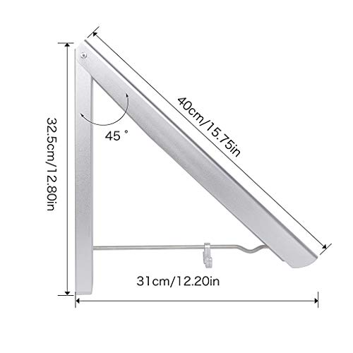 Laundry Rack, Wall Mounted Clothes Airer Washing Line Coat Shirt Dryer Folding/Pull out Wall Hanger Space Saving Clothes Cupboard Storage 2 Pcs - Image 4