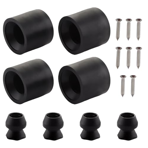 HNeekyr Trailer Door Holder Kit Low Profile Rubber Door Holder Trailer Horse Window Bumper Fits for RV Camper Trailer 4 Pack