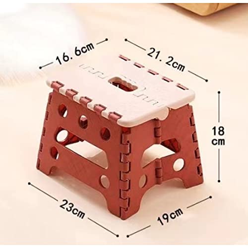 Mini Banqueta Infantil Retrátil Dobrável De Plástico 18cm