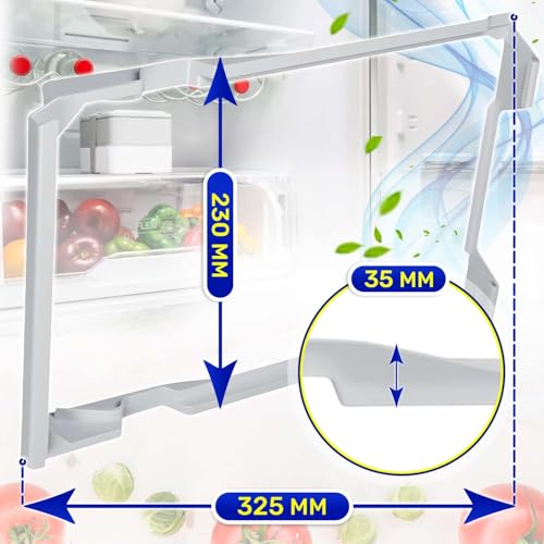 Halterung für Schublade Kühlschrank 325x230x35 mm mit dem Originalcode 00640496 640496 für Bosch für Siemens für Balay für Constructa - Garantie 10 Jahre - MONTERAL