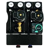 Groupe hydraulique direct compact 2m3/h, entraxe 90 mm à l'isolation renforcée anti-condensation pour installation chauffage et rafraîchissement.