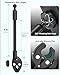 Dosvsi Spin Bike Tablet Holder - Metal Gooseneck Treadmill Tablet Mount, Anti-Shake Elliptical Handlebar Clamp for iPad Pro 13 12.9 Mini Air, Tab, Z Fold, 4-13