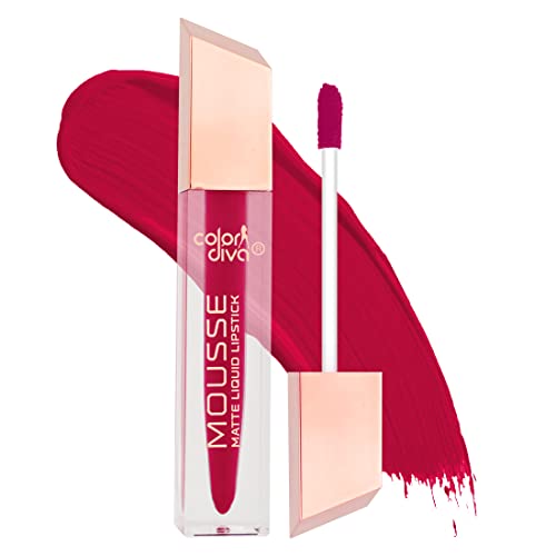 Image of Adbeni Value Pack, Mousse Matte Liquid Lipstick With Eyeliner & Mascara, 5.5ml Each | Long Lasting, Water & Smudge Proof, Light Weight, 14 Hour Long Stay, Pack Of 3 (Holly Berry 156)